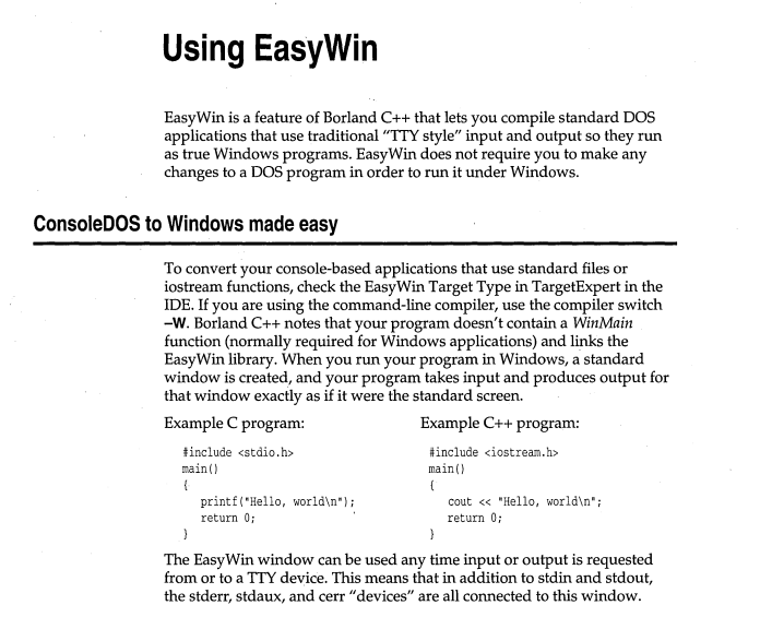 Borland C++ 4.0 User's Guide, p. 420